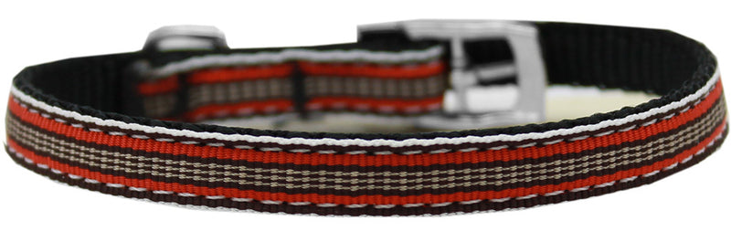 3/8" nylon and ribbon collar with a durable buckle.