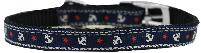 3/8" nylon and ribbon collar with a durable buckle.