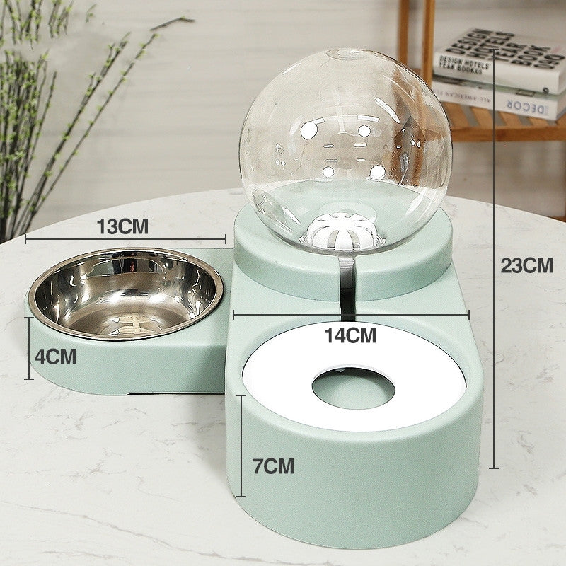 Color: 11 - New Bubble Ball Pet Dog Bowls Fountain Cat Food Automatic Feeder 1.8L For Kitten Water Drinking Bowl Feeding Container