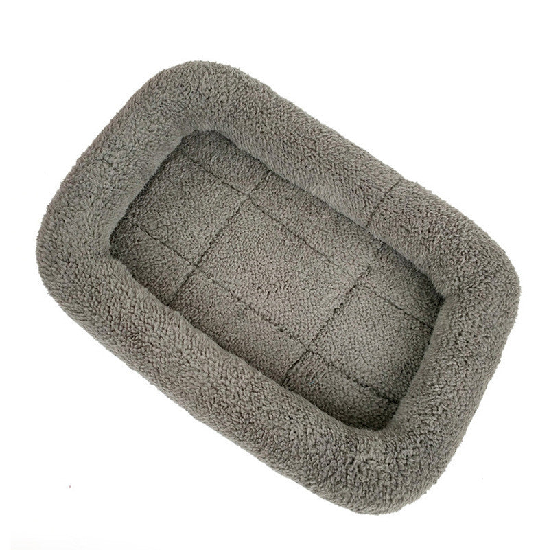 Color: Grey, Size: M - Teddy Kennel Autumn And Winter Blanket Color Kennel Dog Bed Pet Supplies