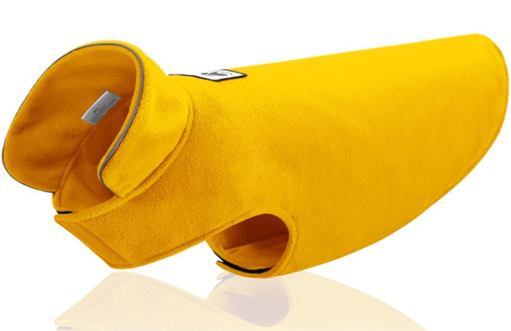 Color: Yellow, Size: XXL - Polar fleece clothing wear vest on both sides