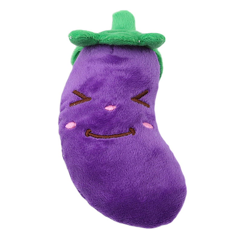 style: Eggplant - Gooddog, Dog, Plush Vocal Toys, Fruits, Cartoons, Pets, Cats, Toys, Pet Supplies