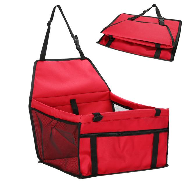 Color: Red and 70cm belt - Waterproof Dog Carrier Seat Long Journeys