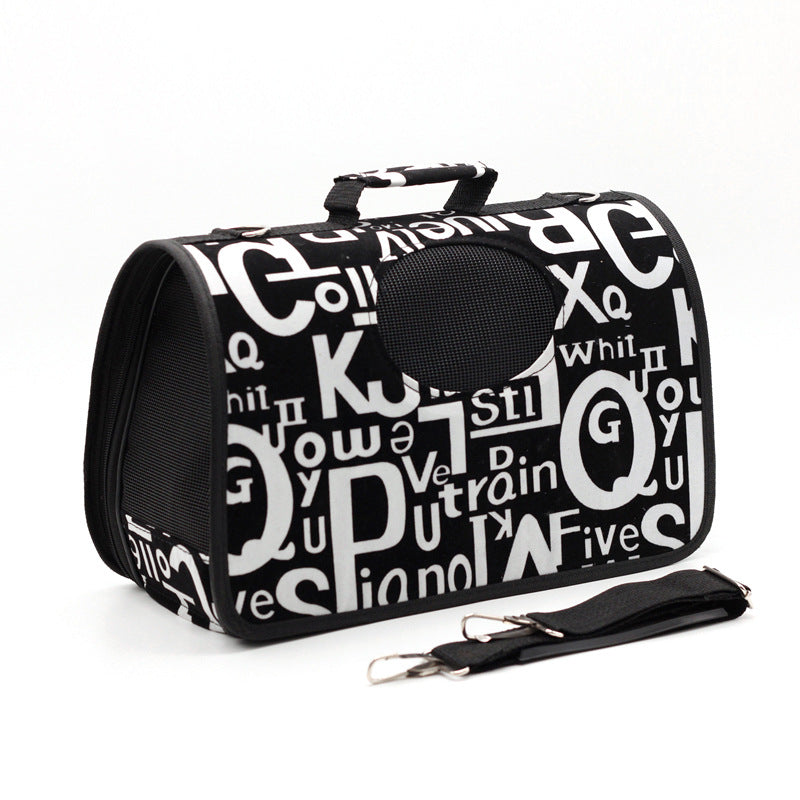 Color: M, format: Black and white letters - Dog out bag