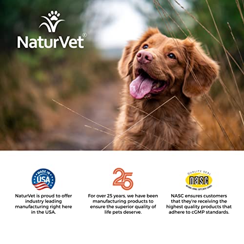 NaturVet All-in-One Dog Supplement - for Joint Support, Digestion, Skin, Coat Care – Dog Multivitamins with Minerals, Omega-3, 6, 9 – Wheat-Free Vitamins for Dogs – 13-Ounce Powder