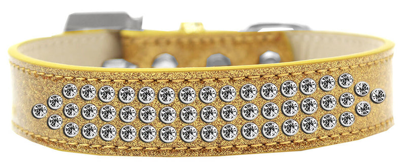 1" wide faux leather adorned with premium rim set crystals.  Features a rhinestone buckle.