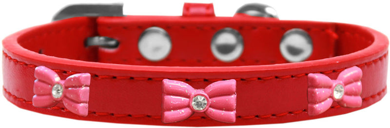 1/2" wide dog collar with charms securely riveted onto the pet collar for a fun look on a high quality, faux leather collar.