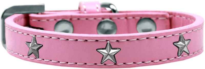 1/2" wide dog collar with charms securely riveted onto the pet collar for a fun look on a high quality, faux leather collar.