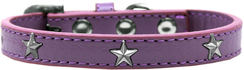 3/4" wide dog collar with charms securely riveted onto the pet collar for a fun look on a high quality, faux leather collar.