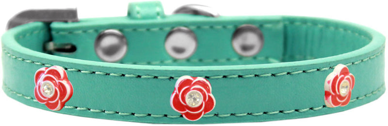 1/2" wide dog collar with charms securely riveted onto the pet collar for a fun look on a high quality, faux leather collar.