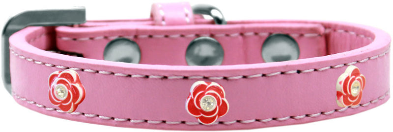 1/2" wide dog collar with charms securely riveted onto the pet collar for a fun look on a high quality, faux leather collar.