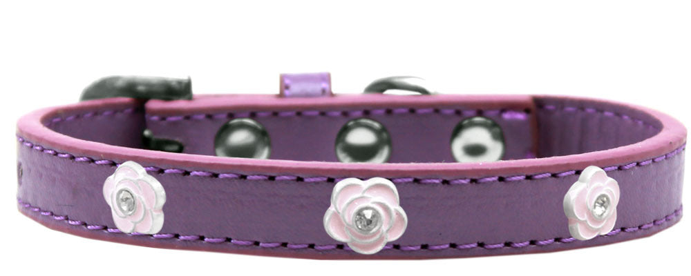 3/4" wide dog collar with charms securely riveted onto the pet collar for a fun look on a high quality, faux leather collar.