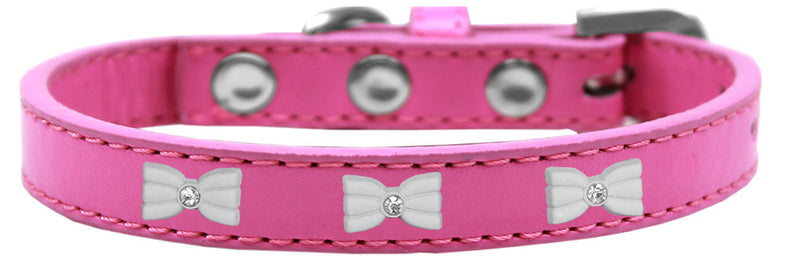 1/2" wide dog collar with charms securely riveted onto the collar for a fun look on a high quality, faux leather collar.