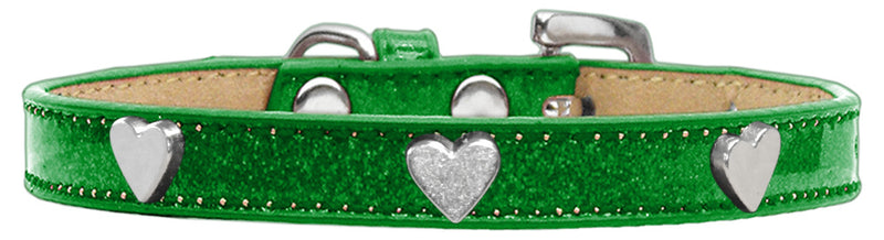 1/2" wide dog collar with charms securely riveted onto the pet collar for a fun look on a high quality, faux leather collar.