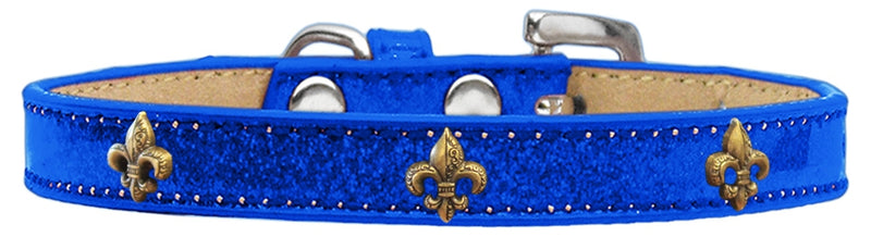 1/2" wide dog collar with charms securely riveted onto the pet collar for a fun look on a high quality, faux leather collar.