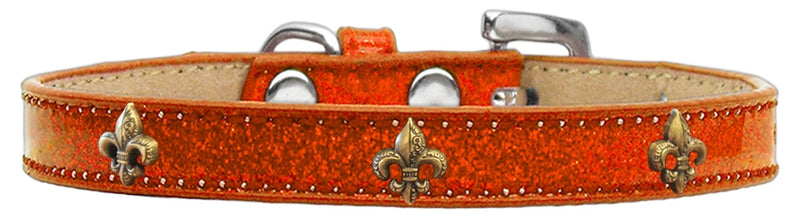 1/2" wide dog collar with charms securely riveted onto the pet collar for a fun look on a high quality, faux leather collar.