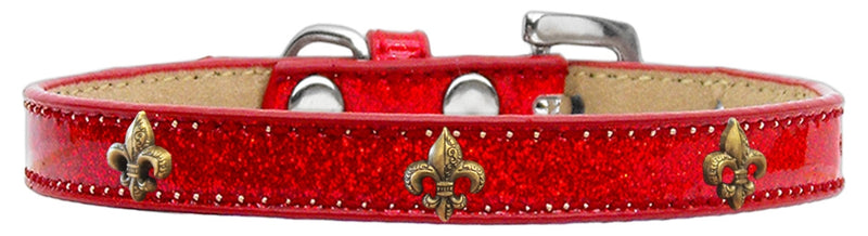 1/2" wide dog collar with charms securely riveted onto the pet collar for a fun look on a high quality, faux leather collar.