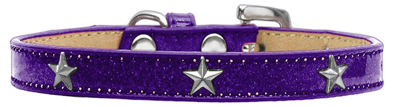 1/2" wide dog collar with charms securely riveted onto the pet collar for a fun look on a high quality, faux leather collar.