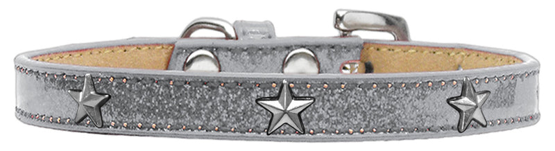 3/4" wide dog collar with charms securely riveted onto the pet collar for a fun look on a high quality, faux leather collar.