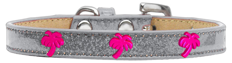 1/2" wide dog collar with charms securely riveted onto the pet collar for a fun look on a high quality, faux leather collar.