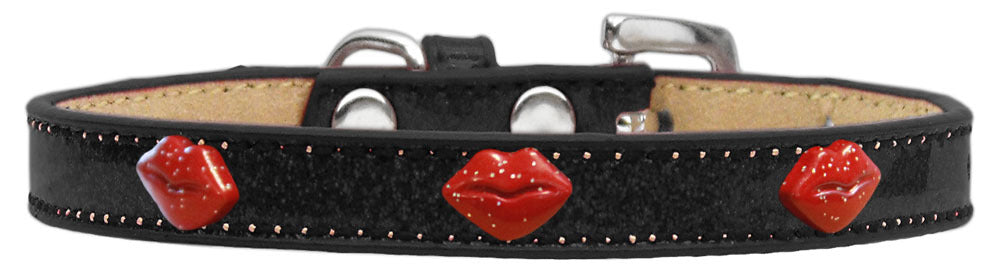 1/2" wide dog collar with charms securely riveted onto the pet collar for a fun look on a high quality, faux leather collar.