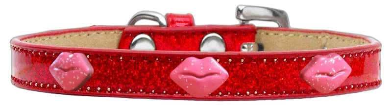 3/4" wide dog collar with charms securely riveted onto the pet collar for a fun look on a high quality, faux leather collar.