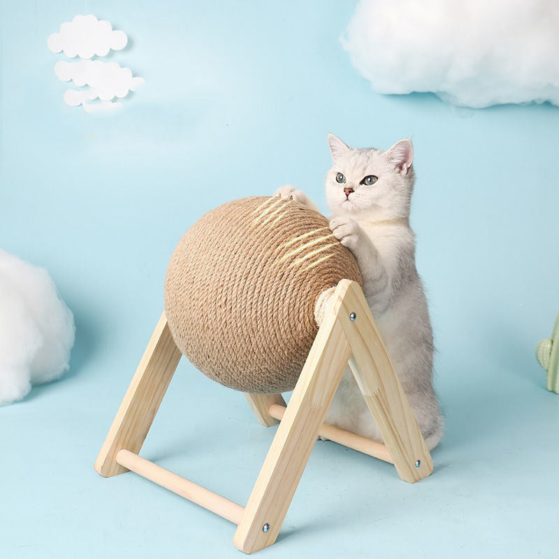 Cat Scratching Rolling Ball Toy