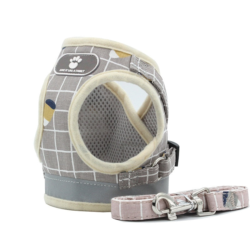 Fashion Plaid Cat Harnesses