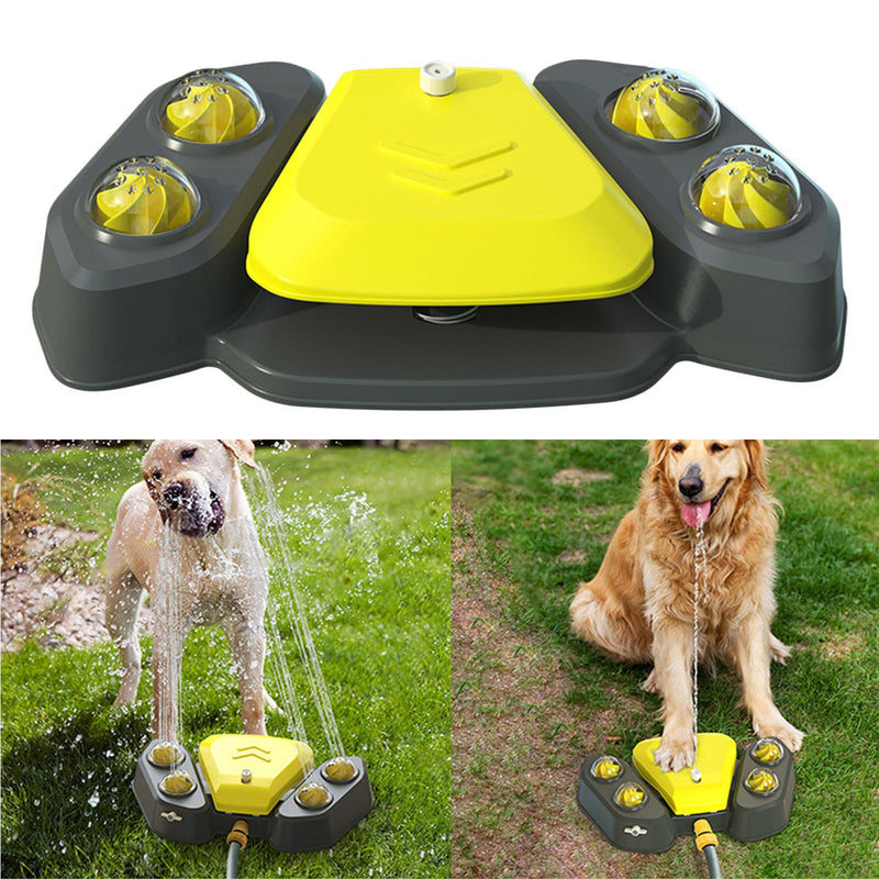 Garden Dog Water Fountain Step On Press