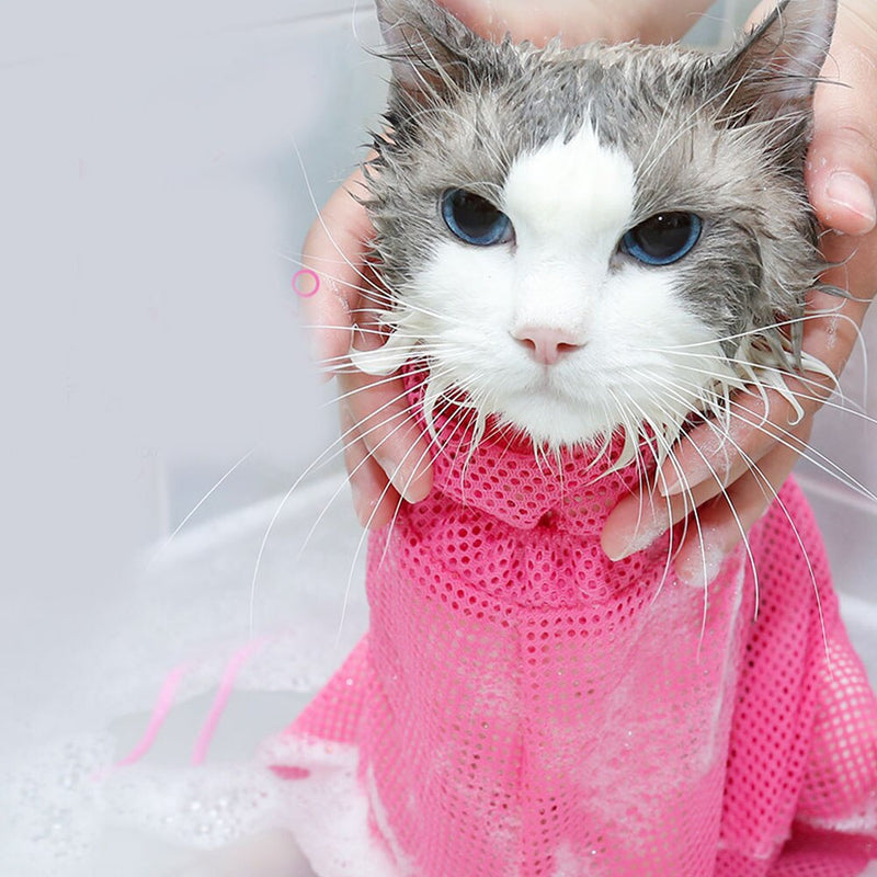 Mesh Cat Bathing Bag