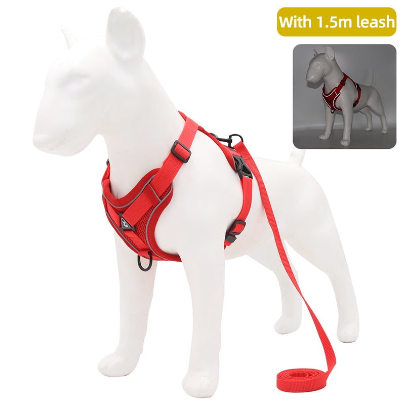 Dog Harness 1.5m Traction Leash