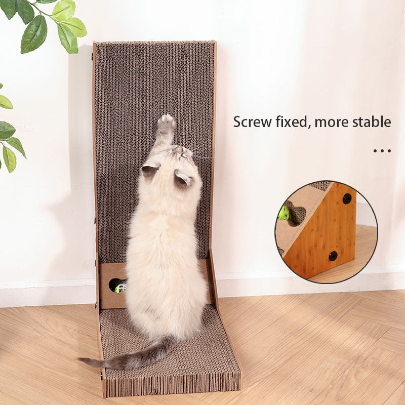 L-shaped Cat Scratcher Board