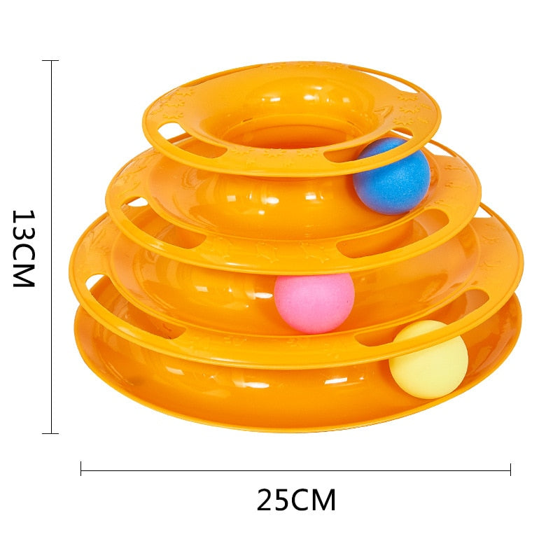 3/4 Levels Cats Toy Tower