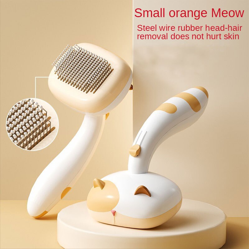 Controllable Cat Grooming Brush