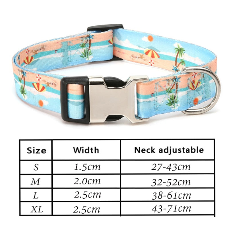 Nylon Personalized Pet Collar