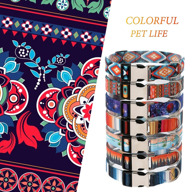 Nylon Personalized Pet Collar