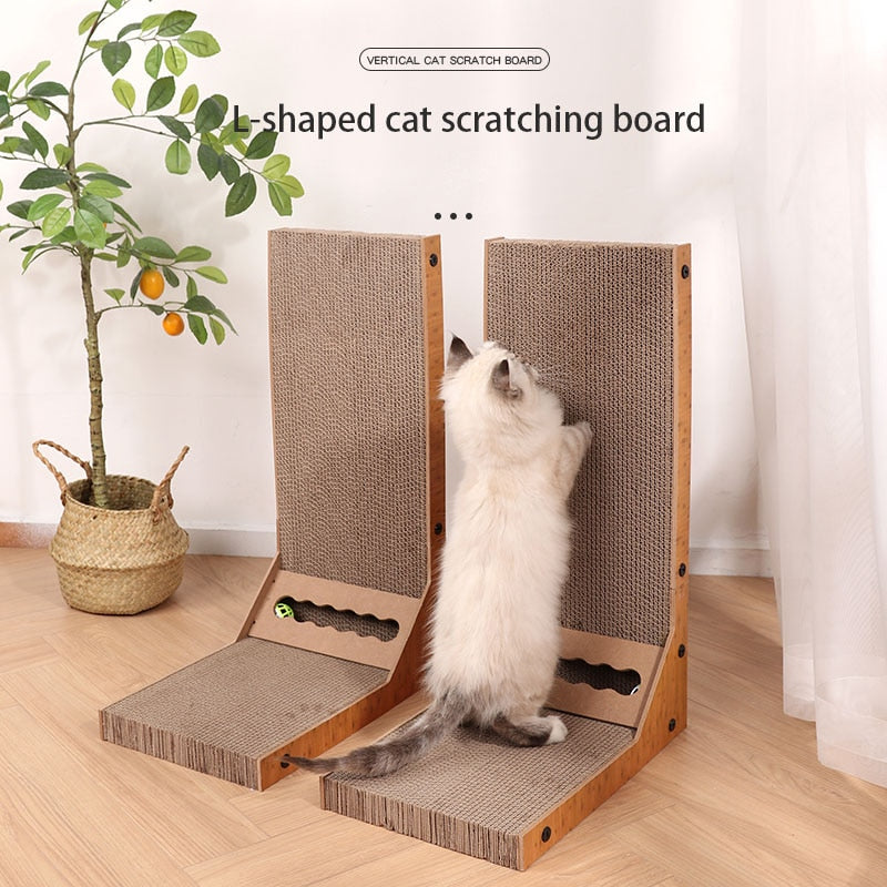 L-shaped Cat Scratcher Board