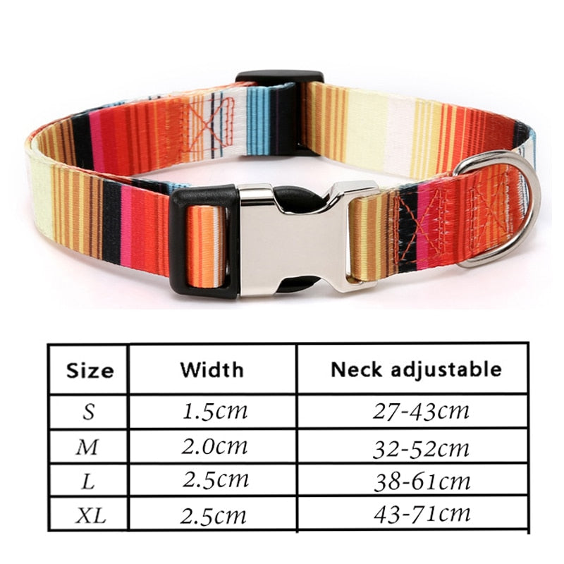 Nylon Personalized Pet Collar