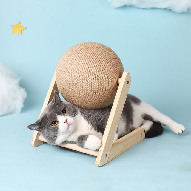 Cat Scratching Rolling Ball Toy