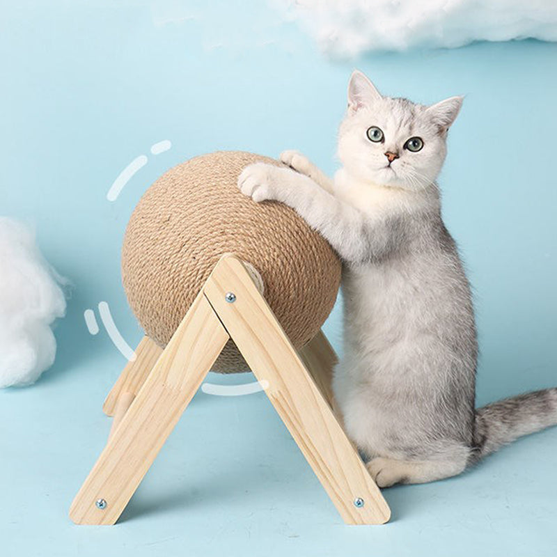 Cat Scratching Rolling Ball Toy