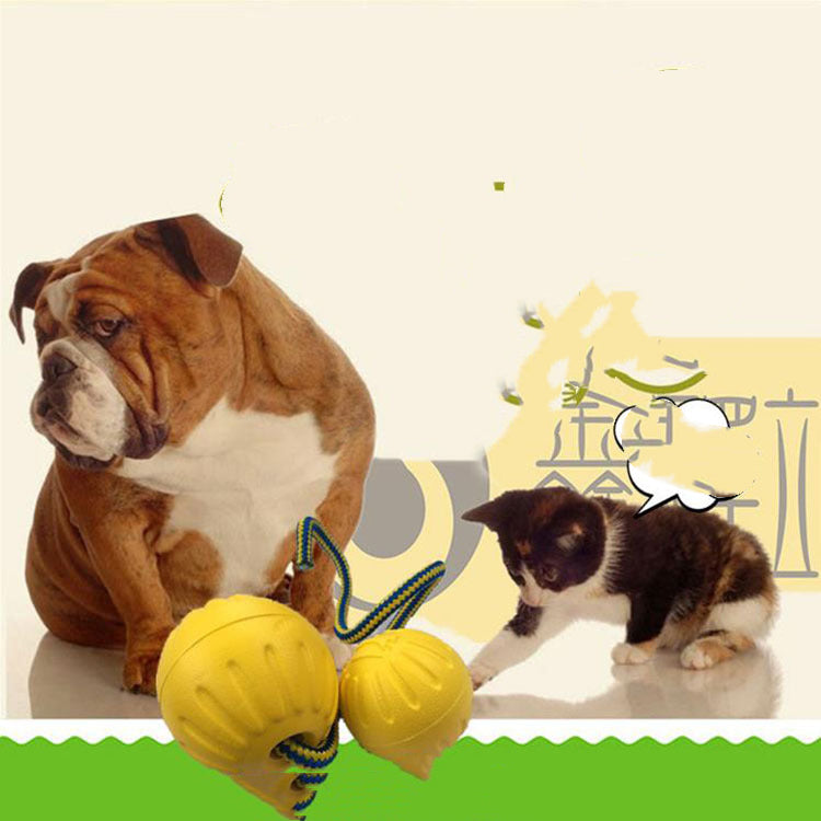 style: Large solid ball without rope - EVA Floating Pet Dog Training  Ball Puppy Bite Resistant Ball With Rope Pet Training Ball Chew Toys For Pet Supplies