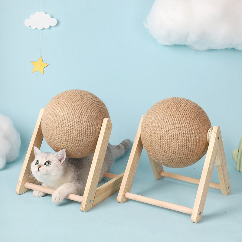 Cat Scratching Rolling Ball Toy