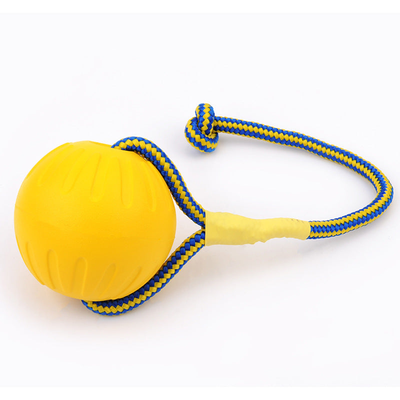 style: Trumpet with rope - EVA Floating Pet Dog Training  Ball Puppy Bite Resistant Ball With Rope Pet Training Ball Chew Toys For Pet Supplies