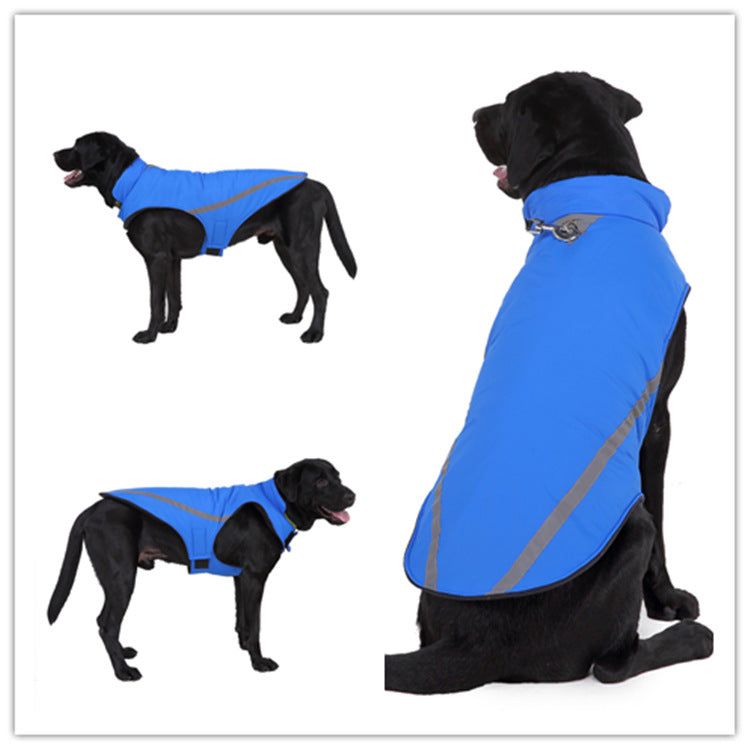 Color: Blue, Size: L - Dog coat autumn and winter